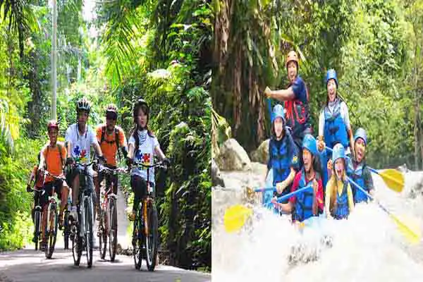 cycling rafting tour